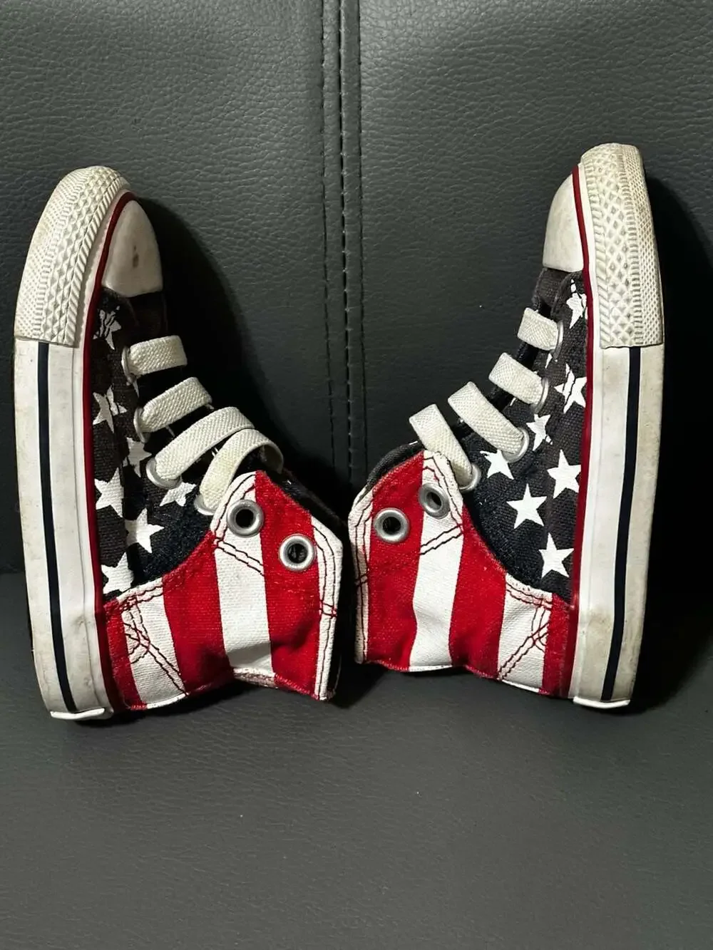 Converse Chuck Taylor All Star Toddler American Flag High Top Sneakers Size 5